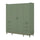 Armoire 4 portes 6 tiroirs Sandy Vert