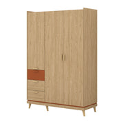 Armoire 3 portes 3 tiroirs Sandy Bois