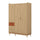 Armoire 3 portes 3 tiroirs Sandy Bois