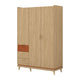 Armoire 3 portes 3 tiroirs Sandy Bois