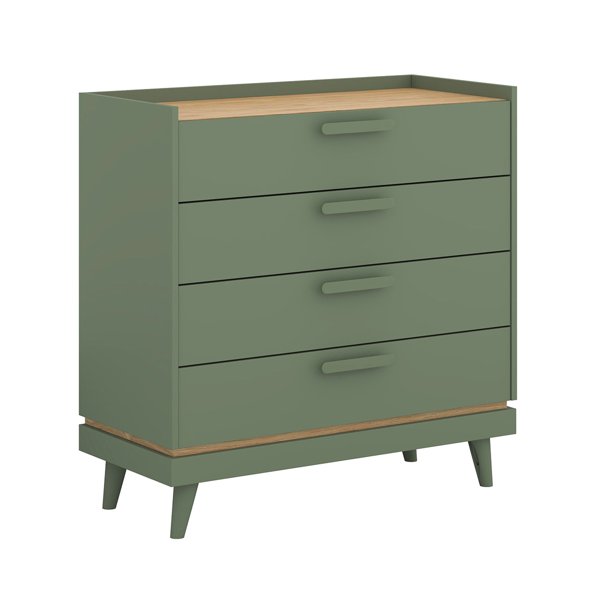 Commode 4 tiroirs Sandy Vert