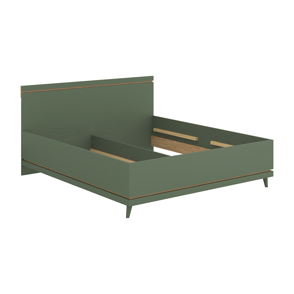 Lit 180x200 sommier inclus Sandy Vert - vue 4