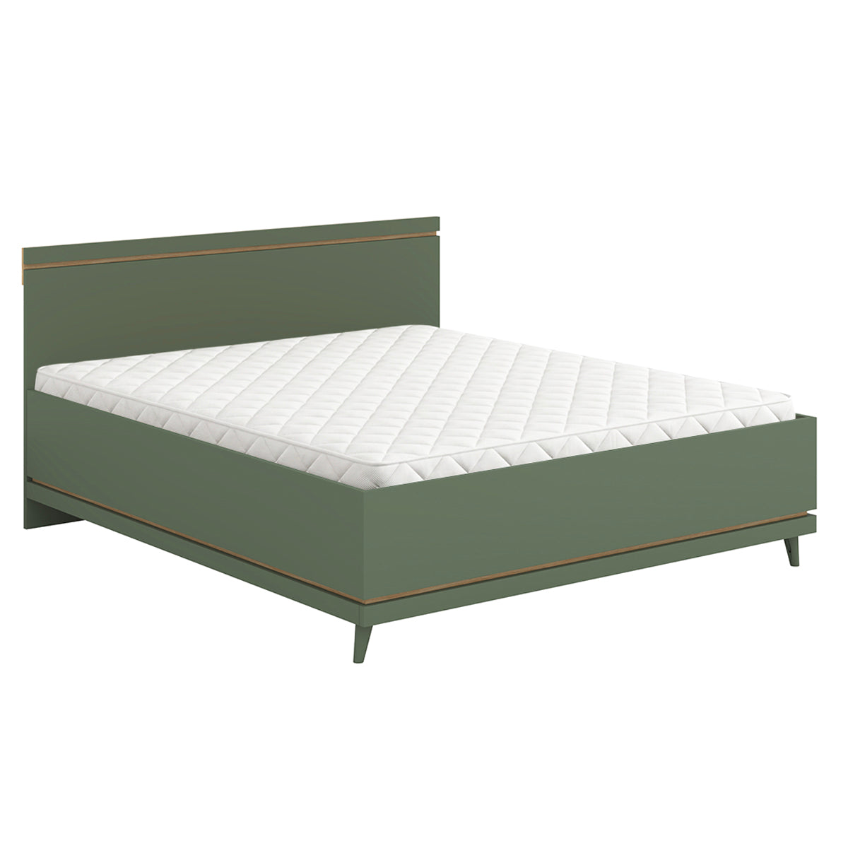 Lit coffre 180x200 sommier inclus Sandy Vert