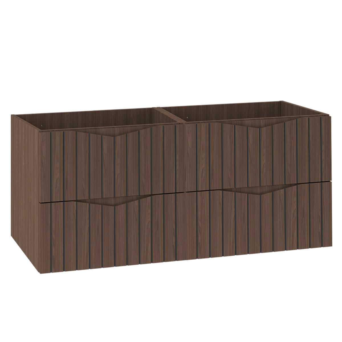 Meuble sous-vasque 120cm Siena bois et noir
