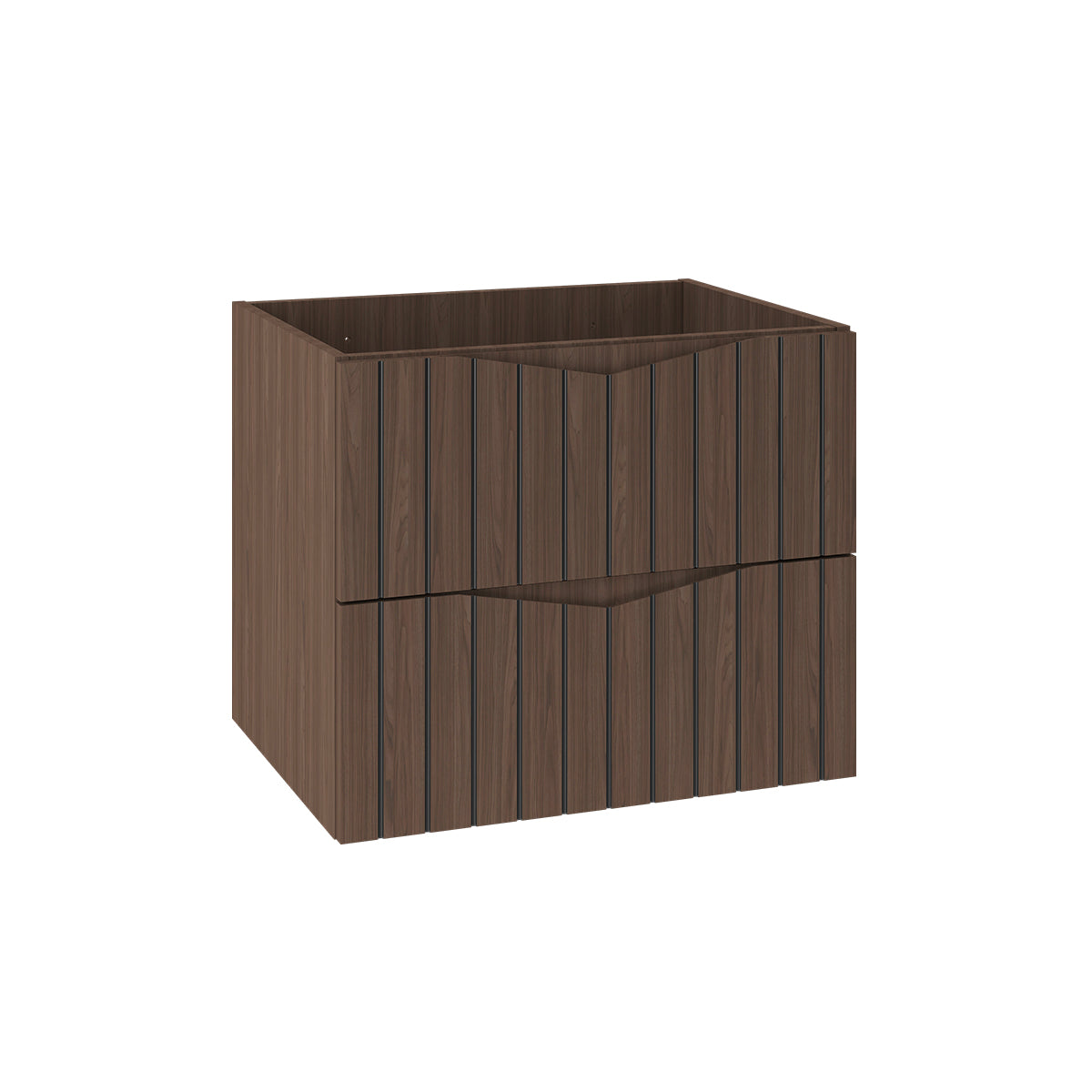 Meuble sous-vasque 60cm Siena bois et noir