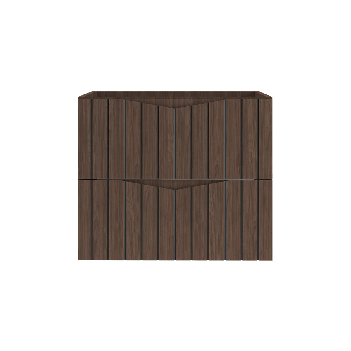 Meuble sous-vasque 60cm Siena bois et noir - vue 3
