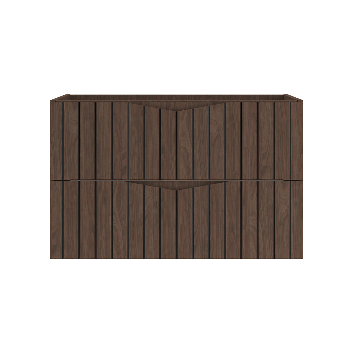 Meuble sous-vasque 80cm Siena bois et noir - vue 3
