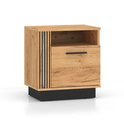 Chevet 1 porte Solal Bois et Noir