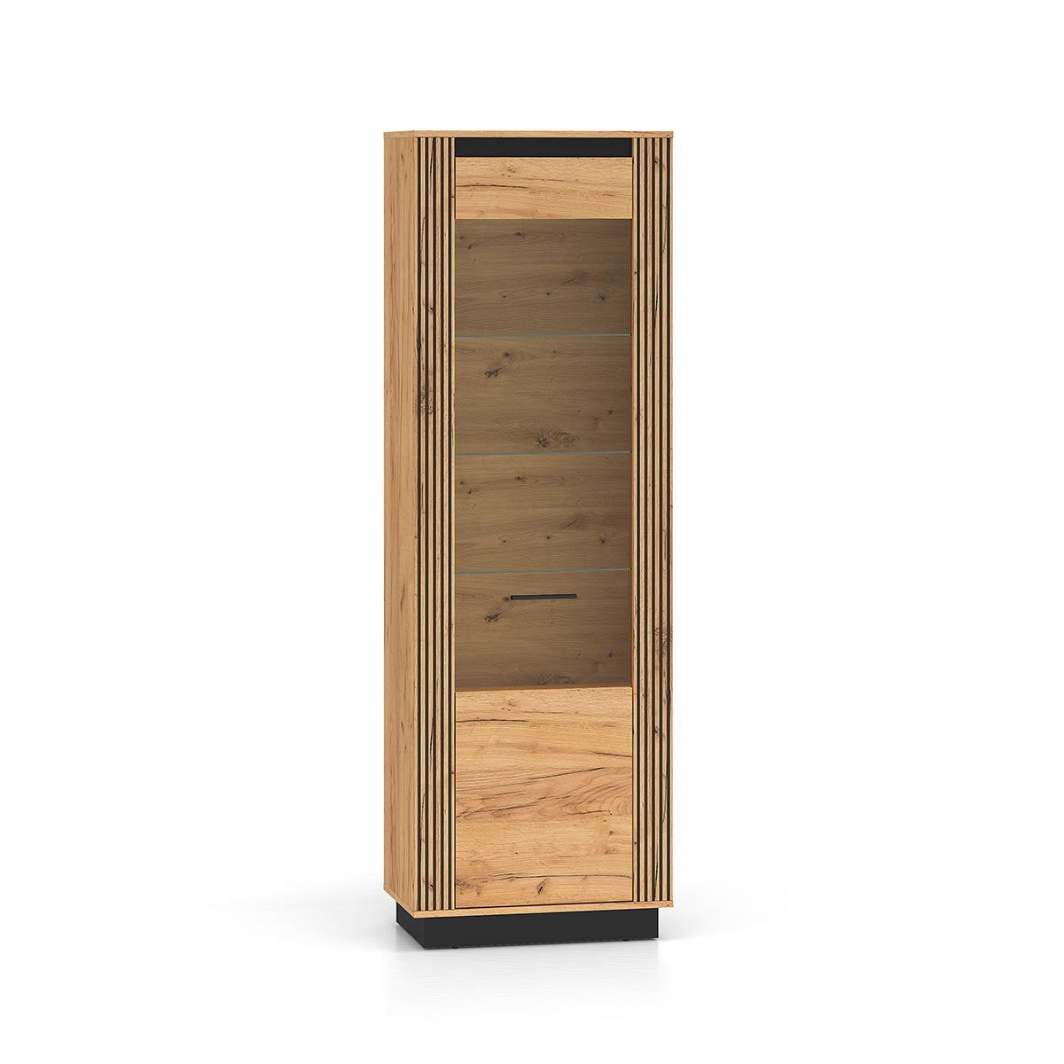Vitrine 1 porte Solal Bois et Noir
