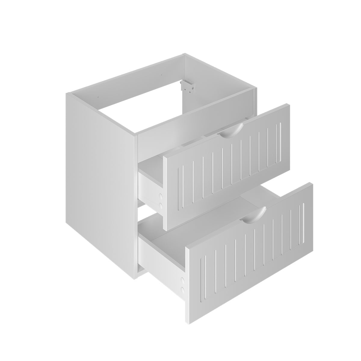 Meuble sous-vasque 60cm Soline Blanc - vue 2