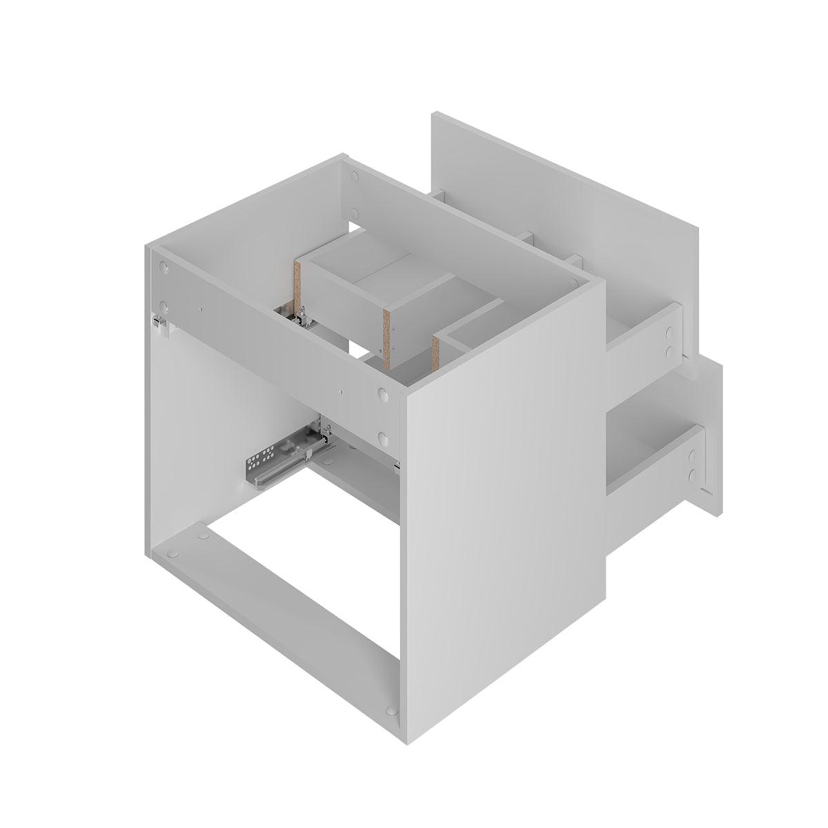 Meuble sous-vasque 60cm Soline Blanc - vue 4