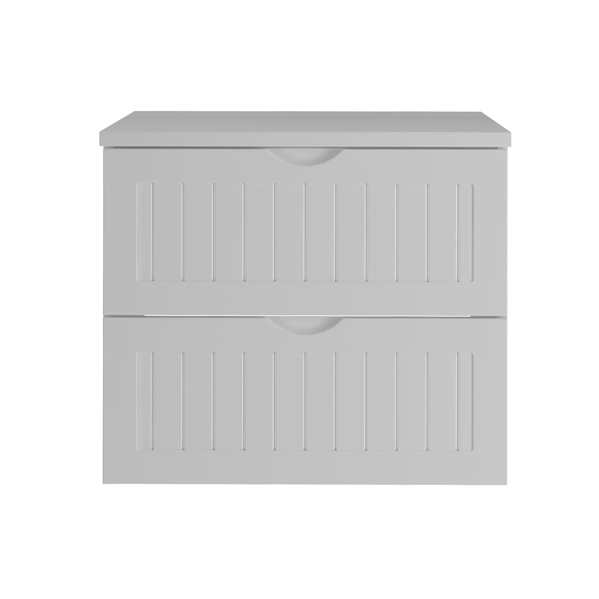 Meuble sous-vasque 60cm plan de toilette Soline Blanc - vue 3