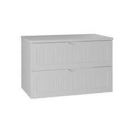 Meuble sous-vasque 80cm plan de toilette Soline Blanc