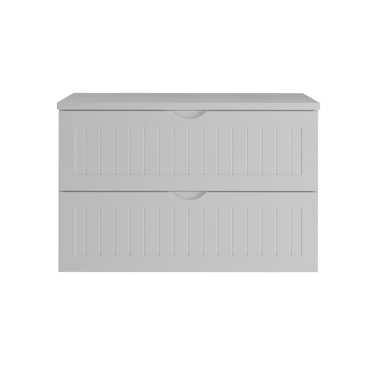 Meuble sous-vasque 80cm plan de toilette Soline Blanc - vue 3