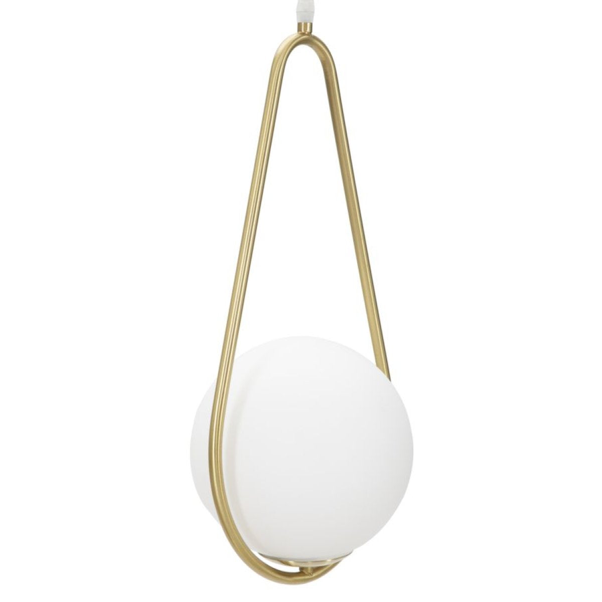 Suspension 1 globe en verre 46 cm Azélie Doré - vue 6