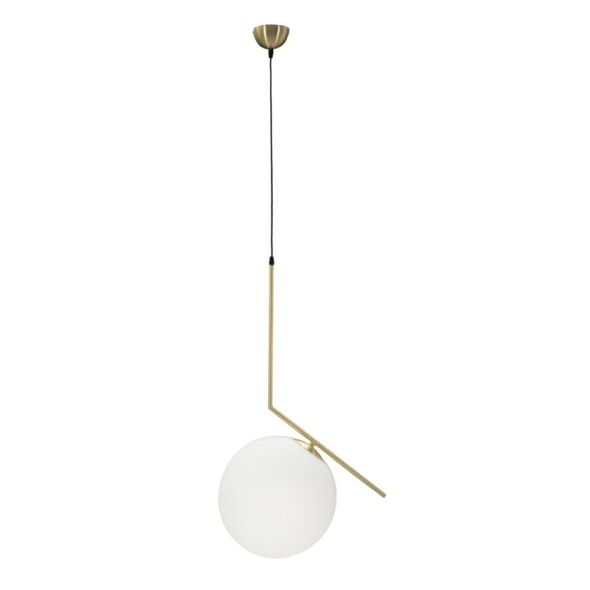 Suspension 1 globe en verre Azélie Doré - vue 2