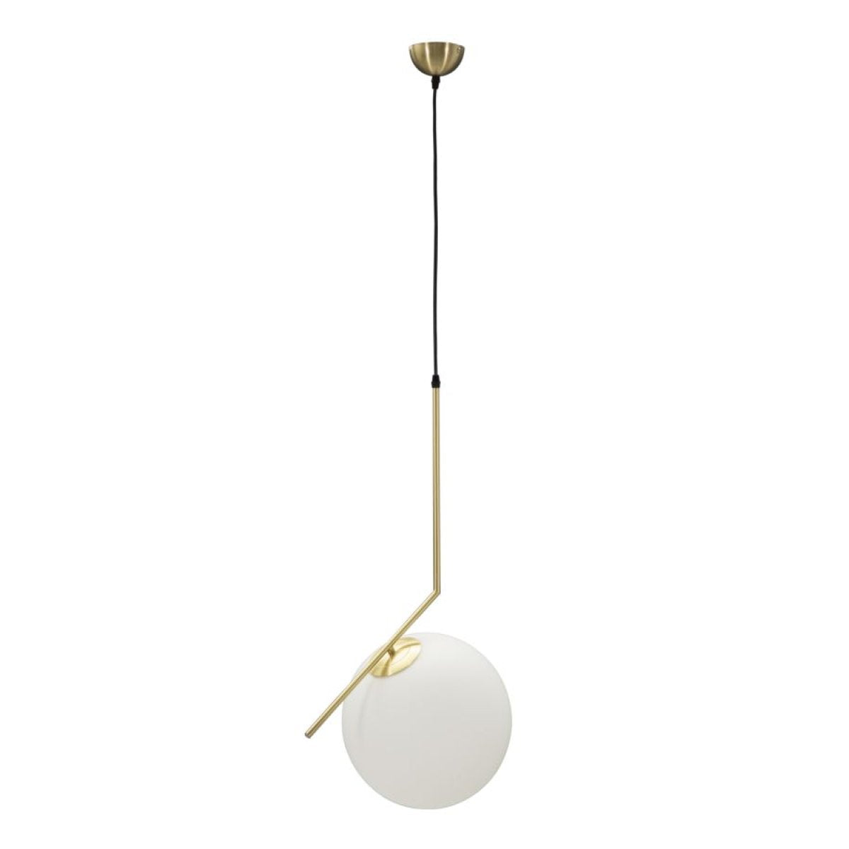 Suspension 1 globe en verre Azélie Doré - vue 3