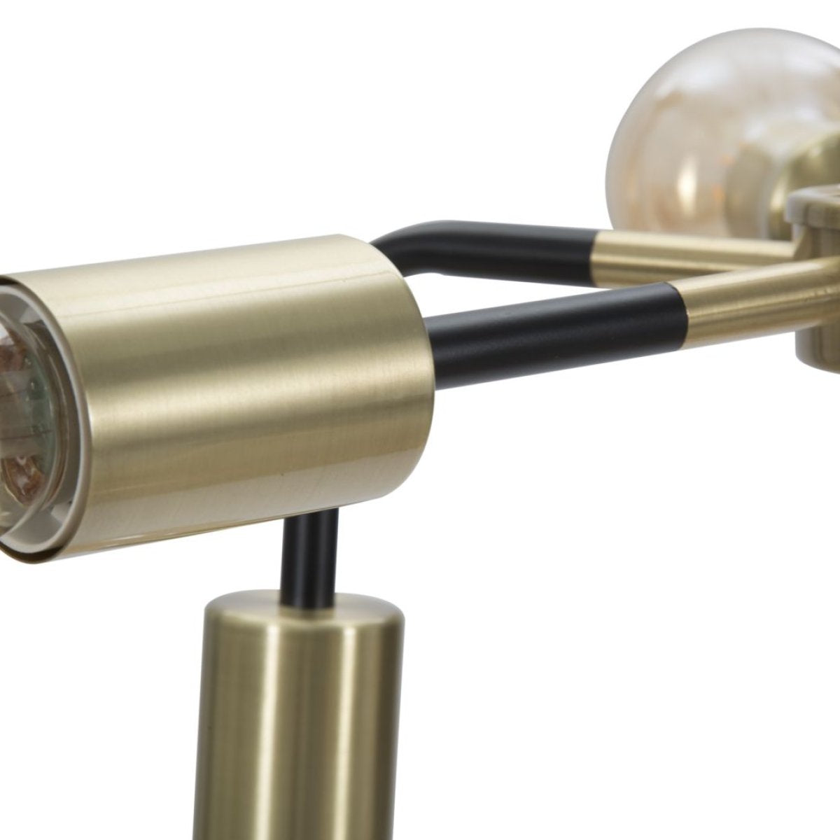 Suspension 6 ampoules 81 cm Ysao Noir et Doré - vue 7