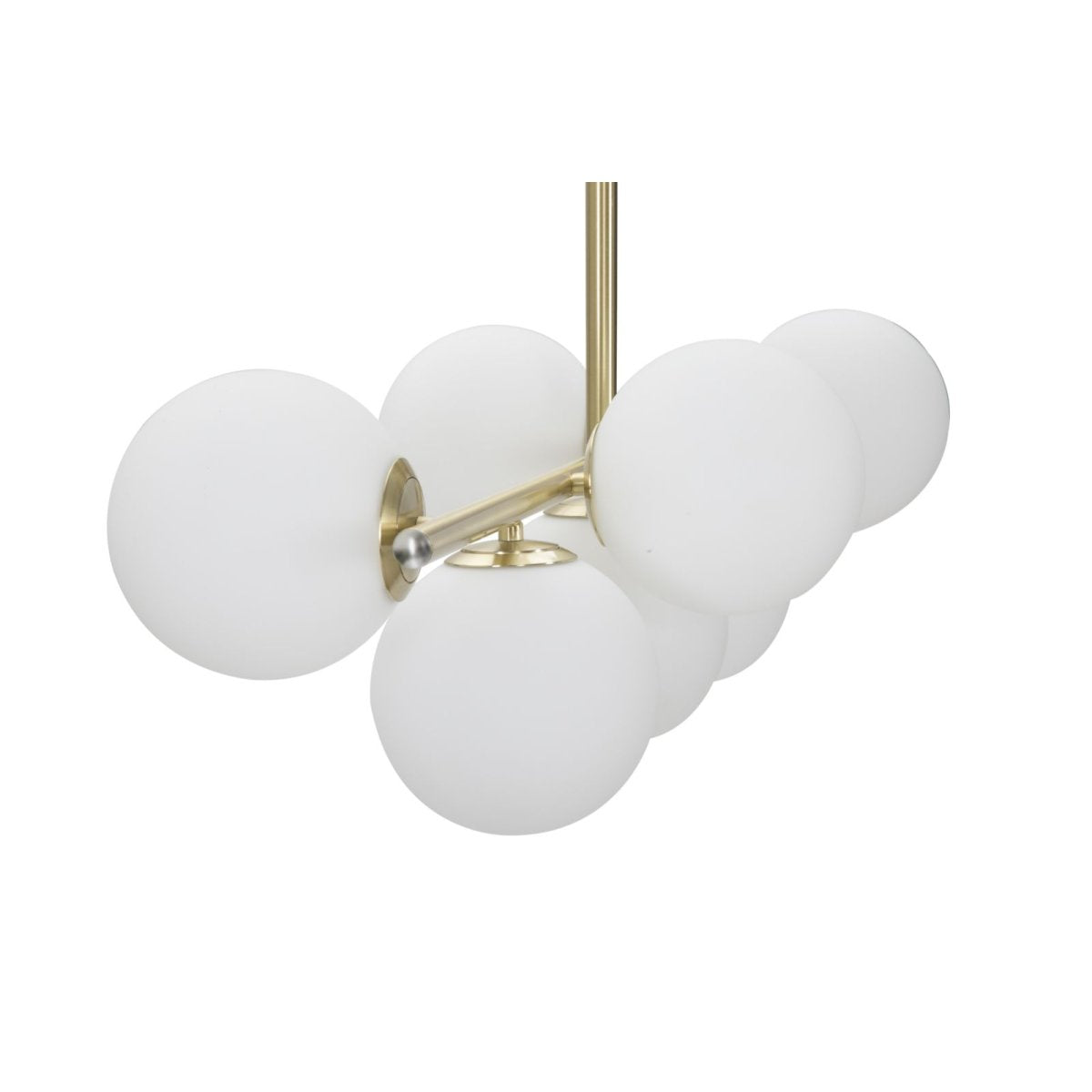 Suspension 7 globes en verre 74 cm Azélie Doré - vue 3