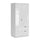 Armoire 2 portes 2 tiroirs Sven Blanc