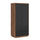 Armoire 2 portes 2 tiroirs Sven Noir et Bois