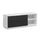 Meuble TV 2 tiroirs 2 niches 156 cm Sven Noir et Blanc