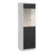 Vitrine 2 portes Sven Noir et Blanc