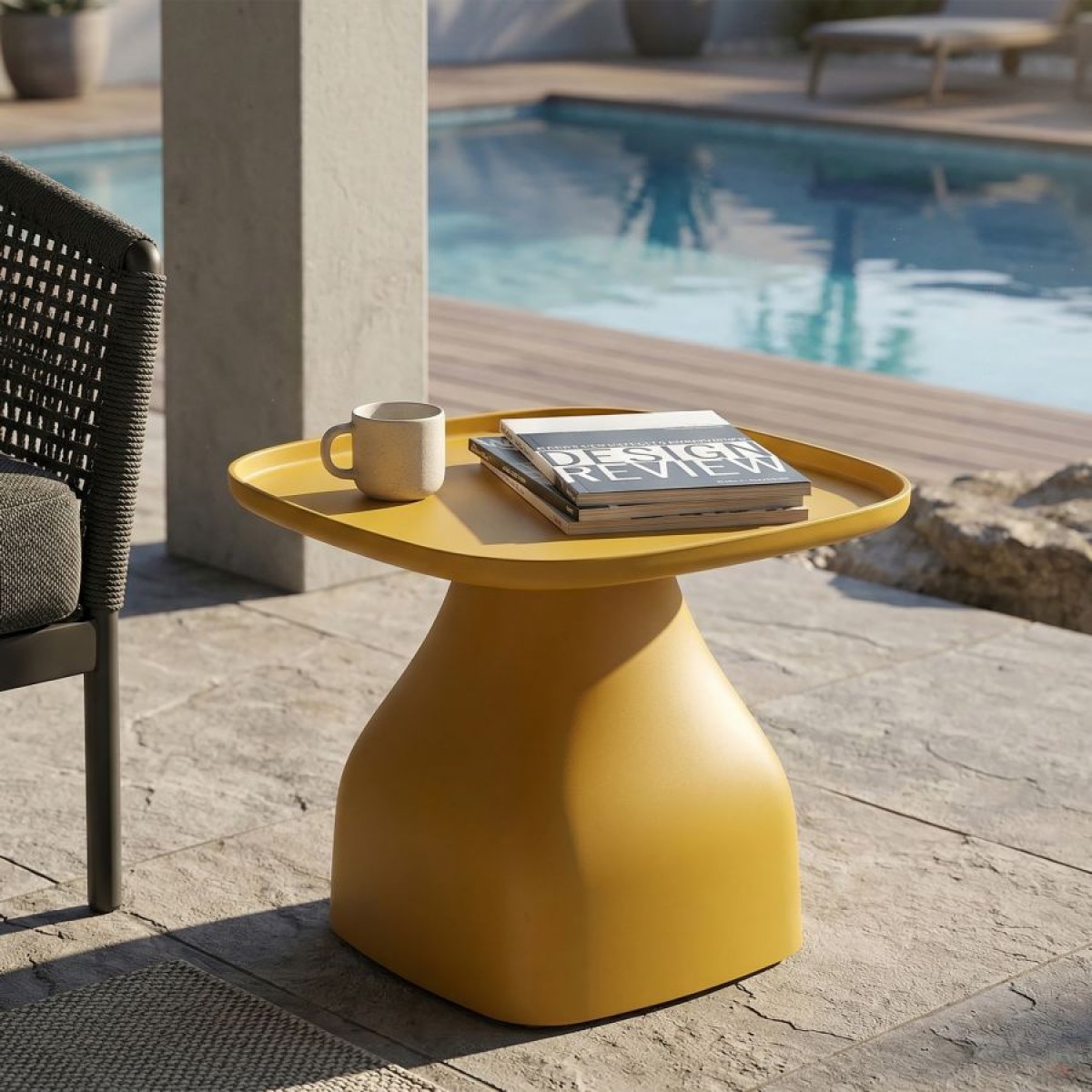 Table basse 38 cm Gea Jaune - vue 4