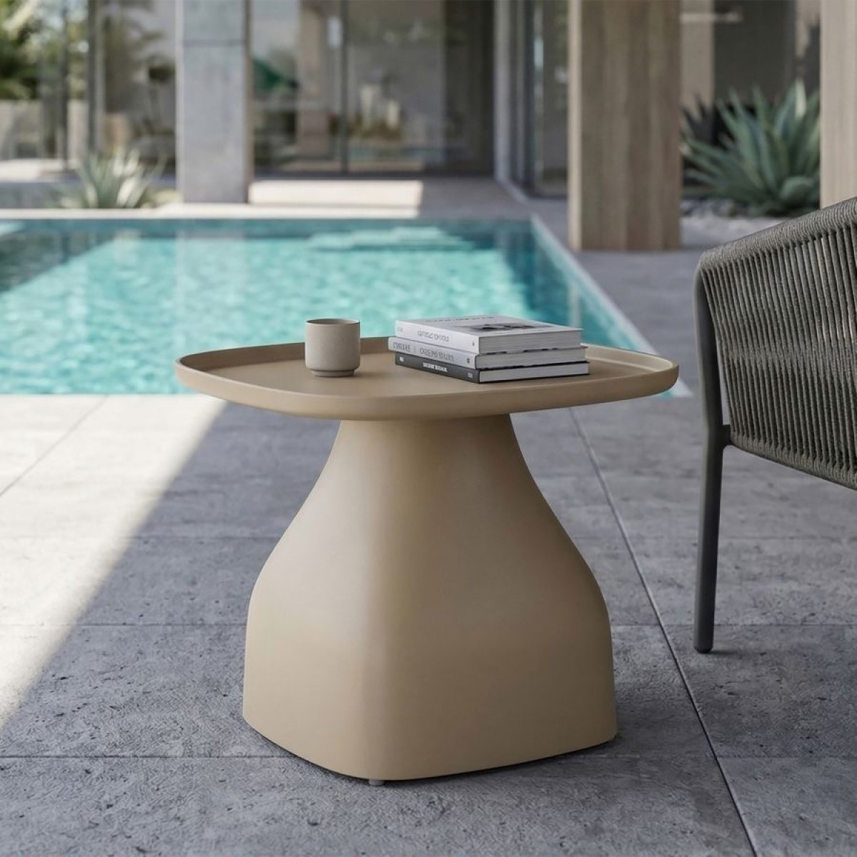 Table basse 38 cm Geni Taupe - vue 4
