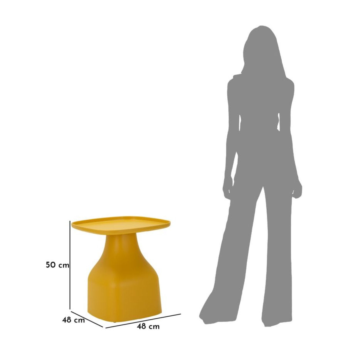 Table basse 50 cm Gea Jaune - vue 8