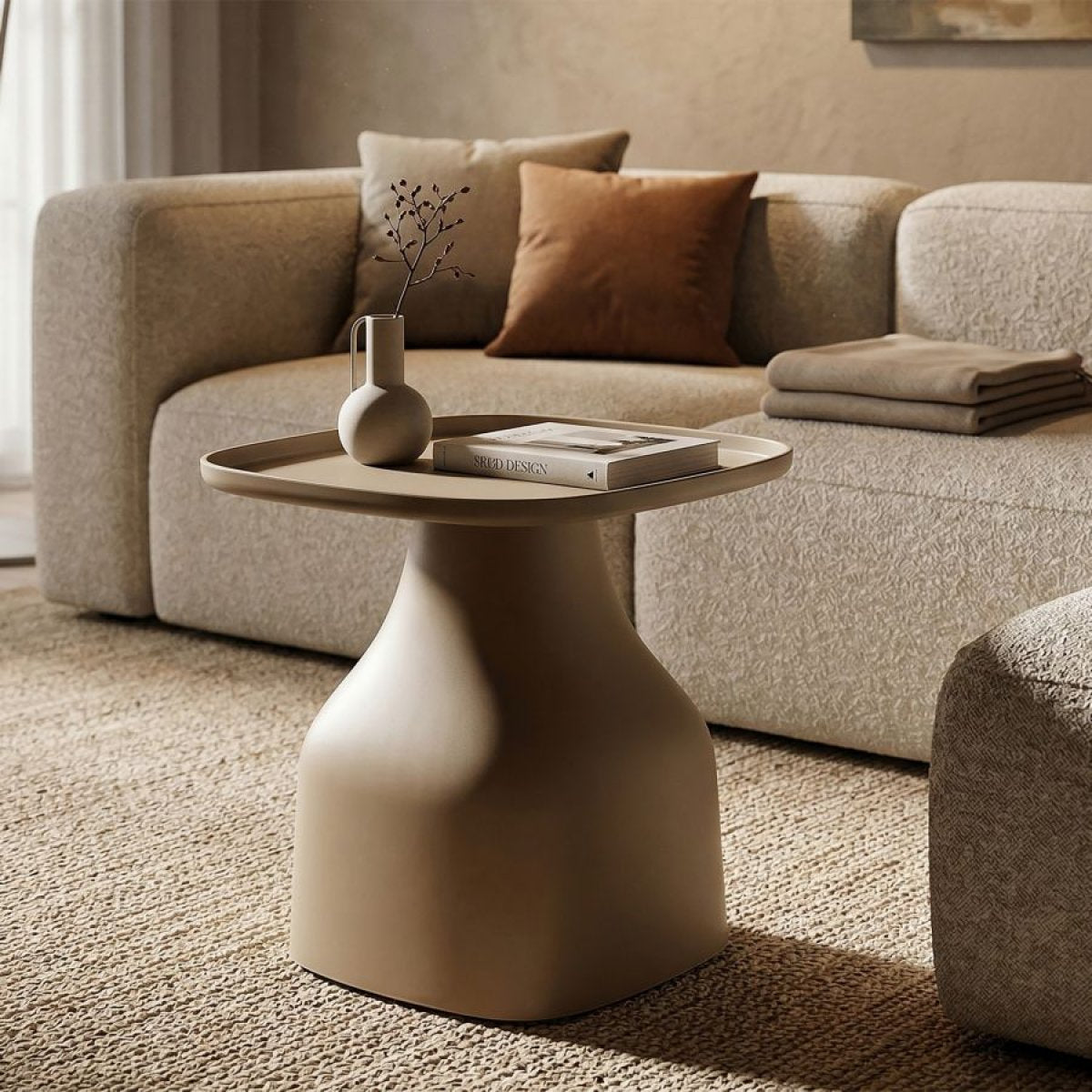 Table basse 50 cm Geni Taupe