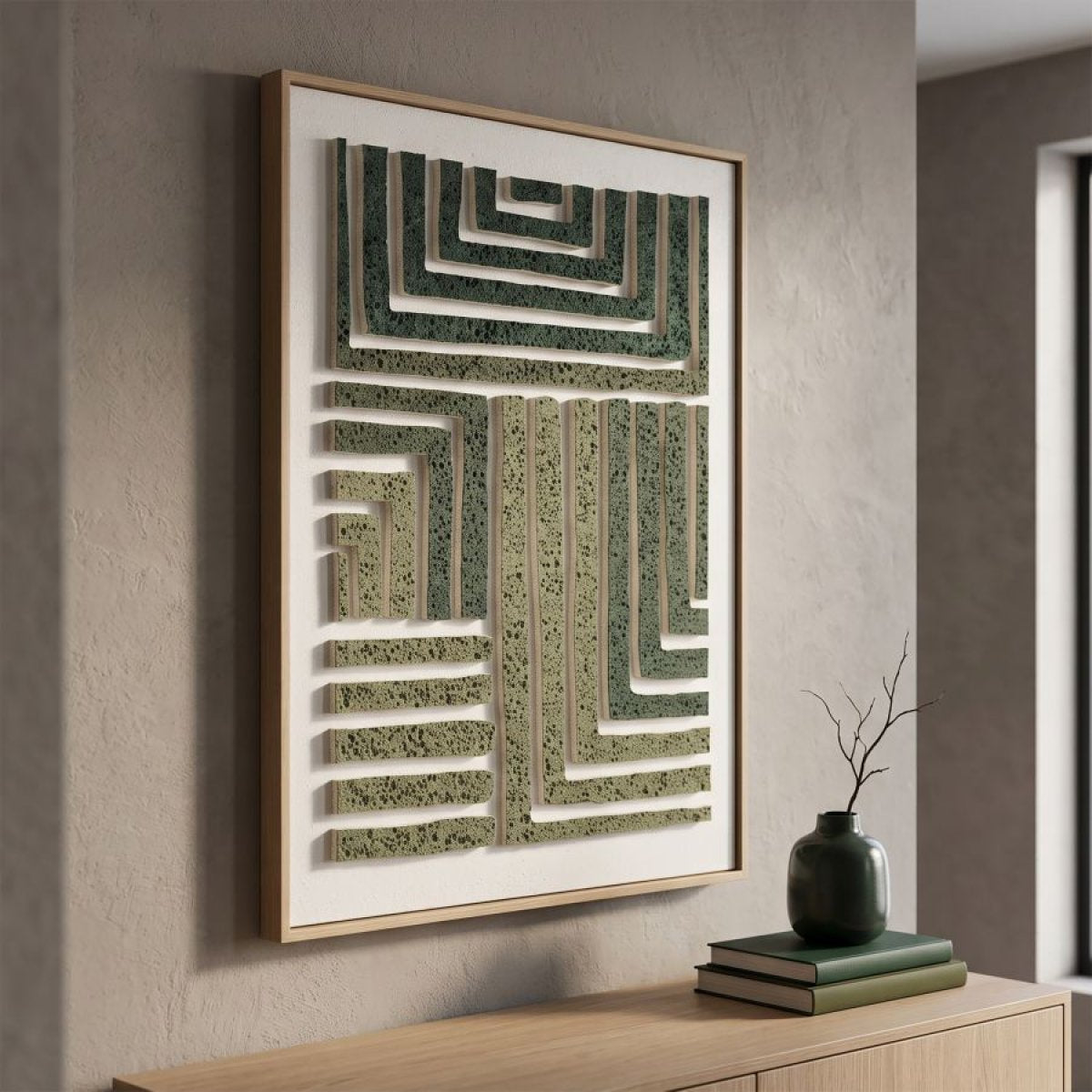 Tableau 3D 60x80 cm Luan Vert