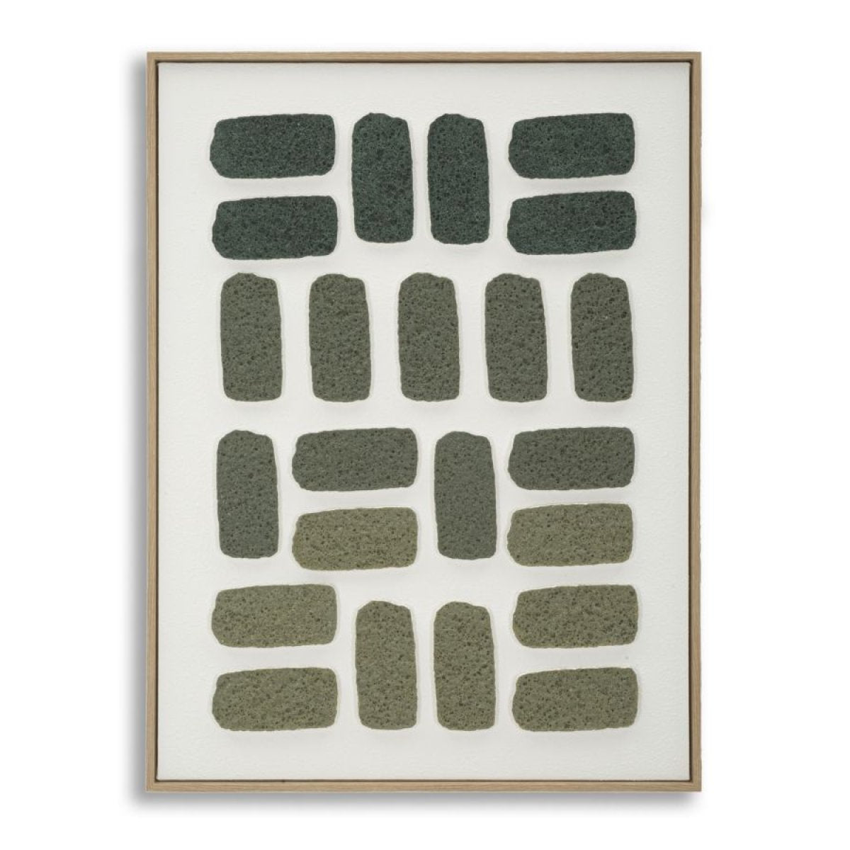 Tableau 3D abstrait 60x80 cm Luan Vert - vue 2