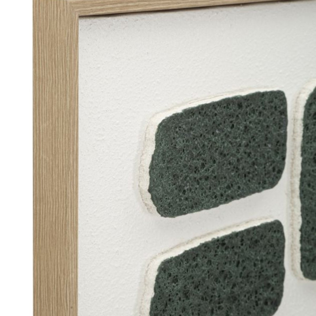 Tableau 3D abstrait 60x80 cm Luan Vert - vue 3