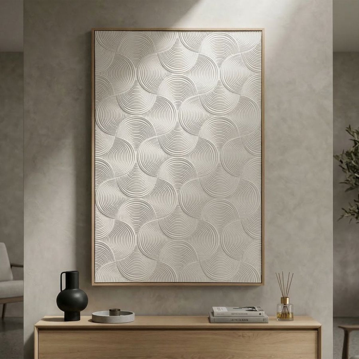 Tableau 3D arrondis 80x120 cm Cillian