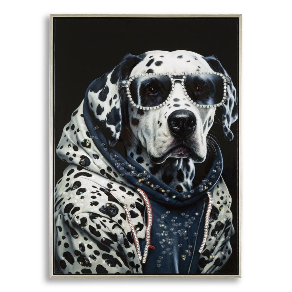 Tableau impression sur toile chien strass 53x73 cm Doggy - vue 2