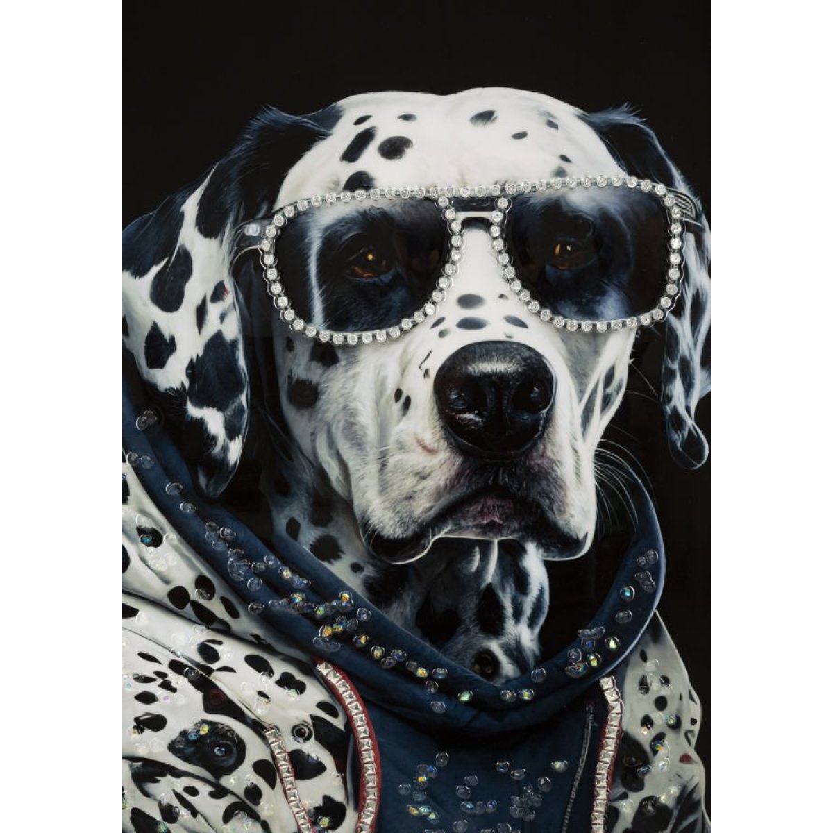 Tableau impression sur toile chien strass 53x73 cm Doggy - vue 6
