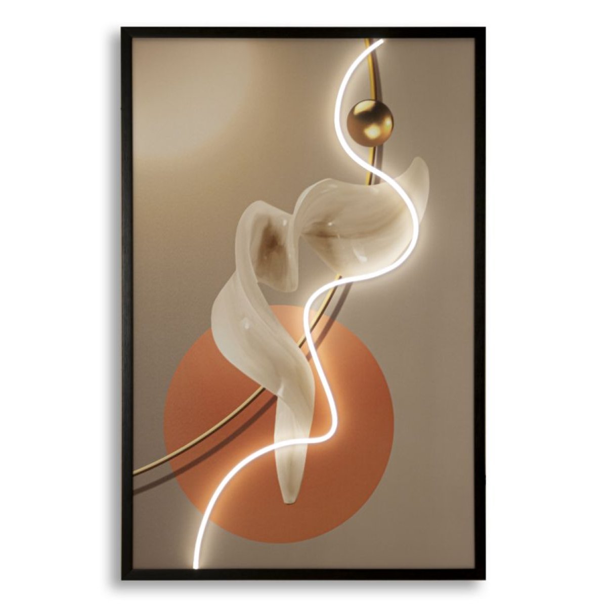 Tableau impression sur toile LED 80x120 cm Orphée - vue 3