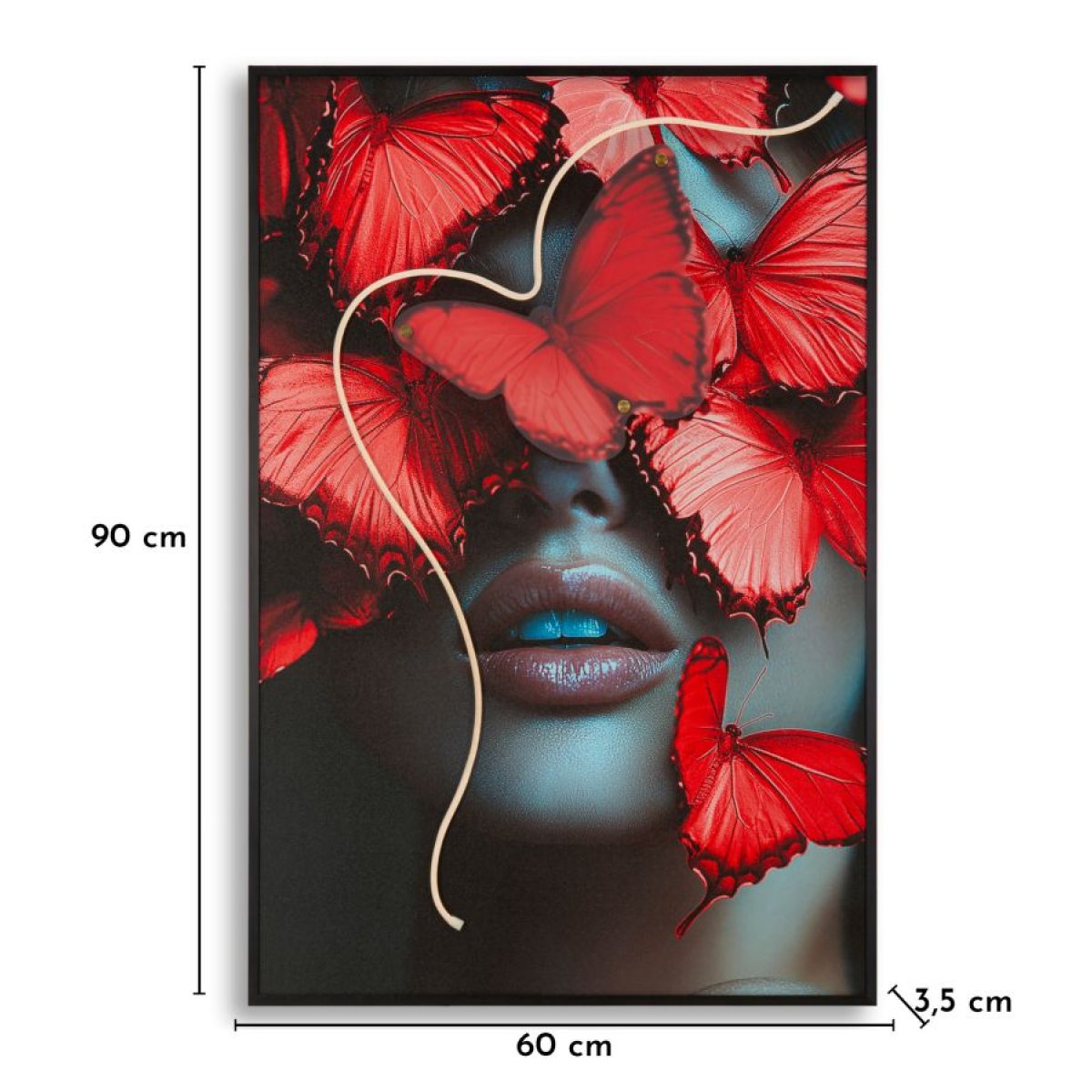 Tableau impression sur toile LED femme 60x90 cm Kofi - vue 10