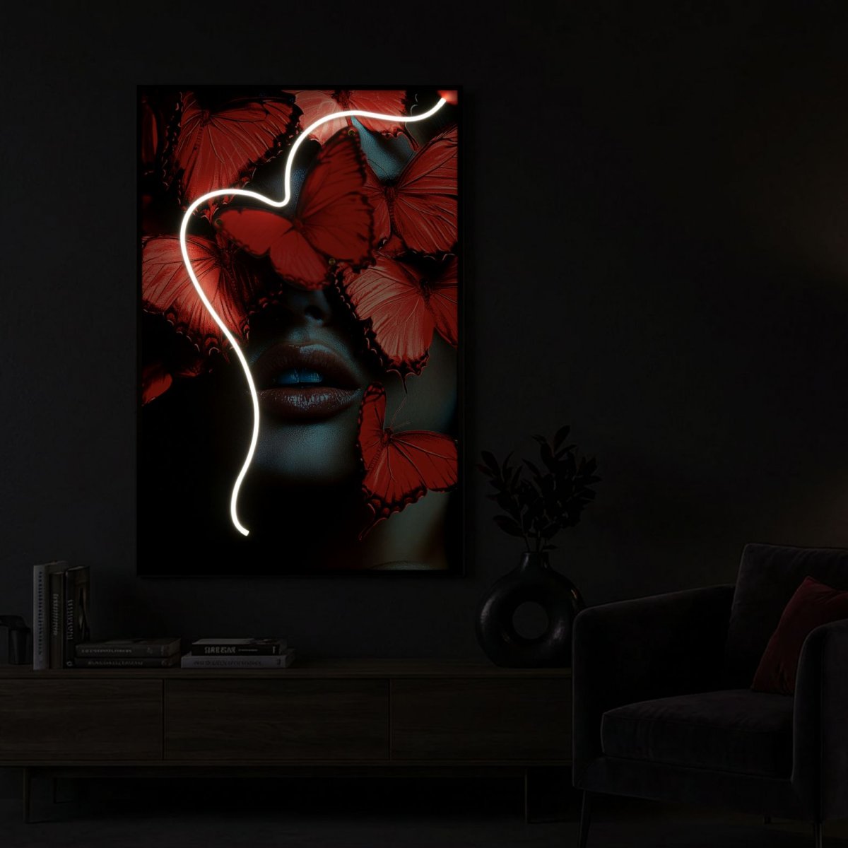 Tableau impression sur toile LED femme 60x90 cm Kofi - vue 4