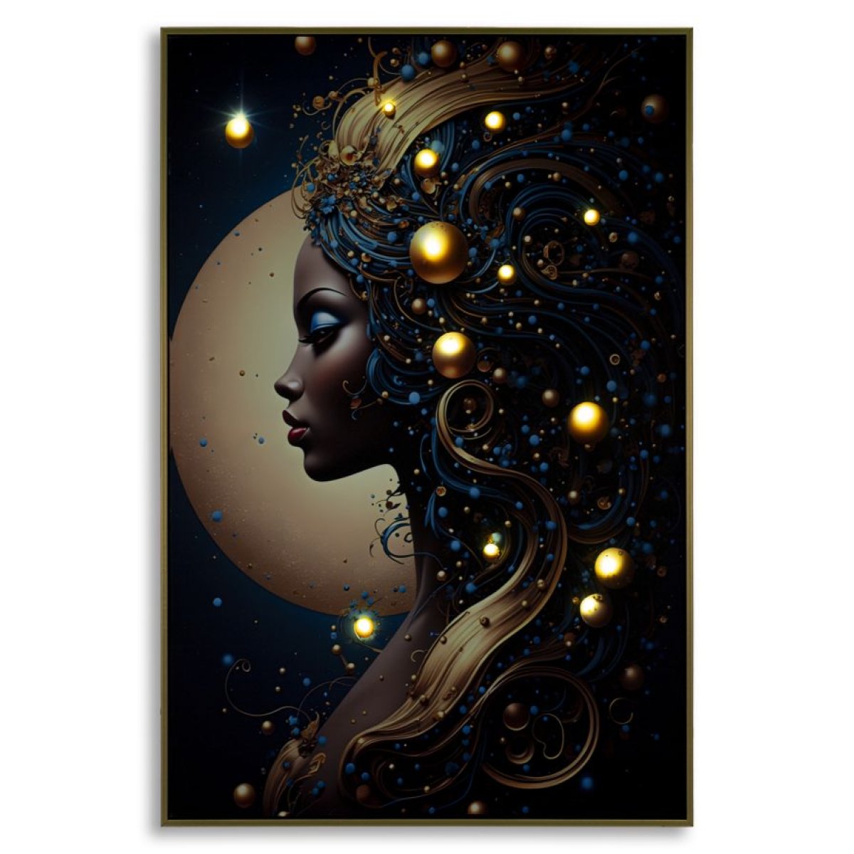 Tableau impression sur toile LED femme 60x90 cm Zola - vue 3