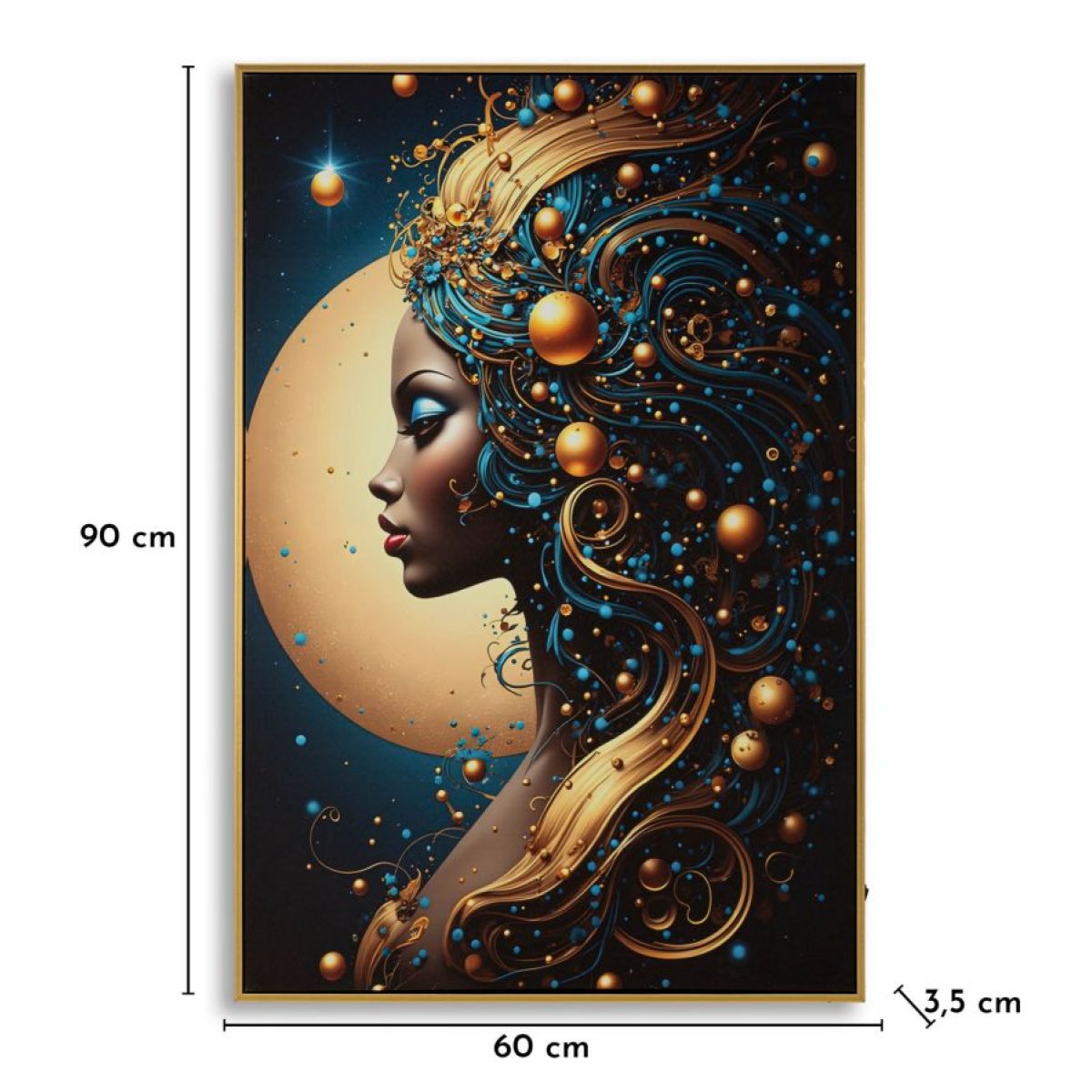 Tableau impression sur toile LED femme 60x90 cm Zola - vue 9