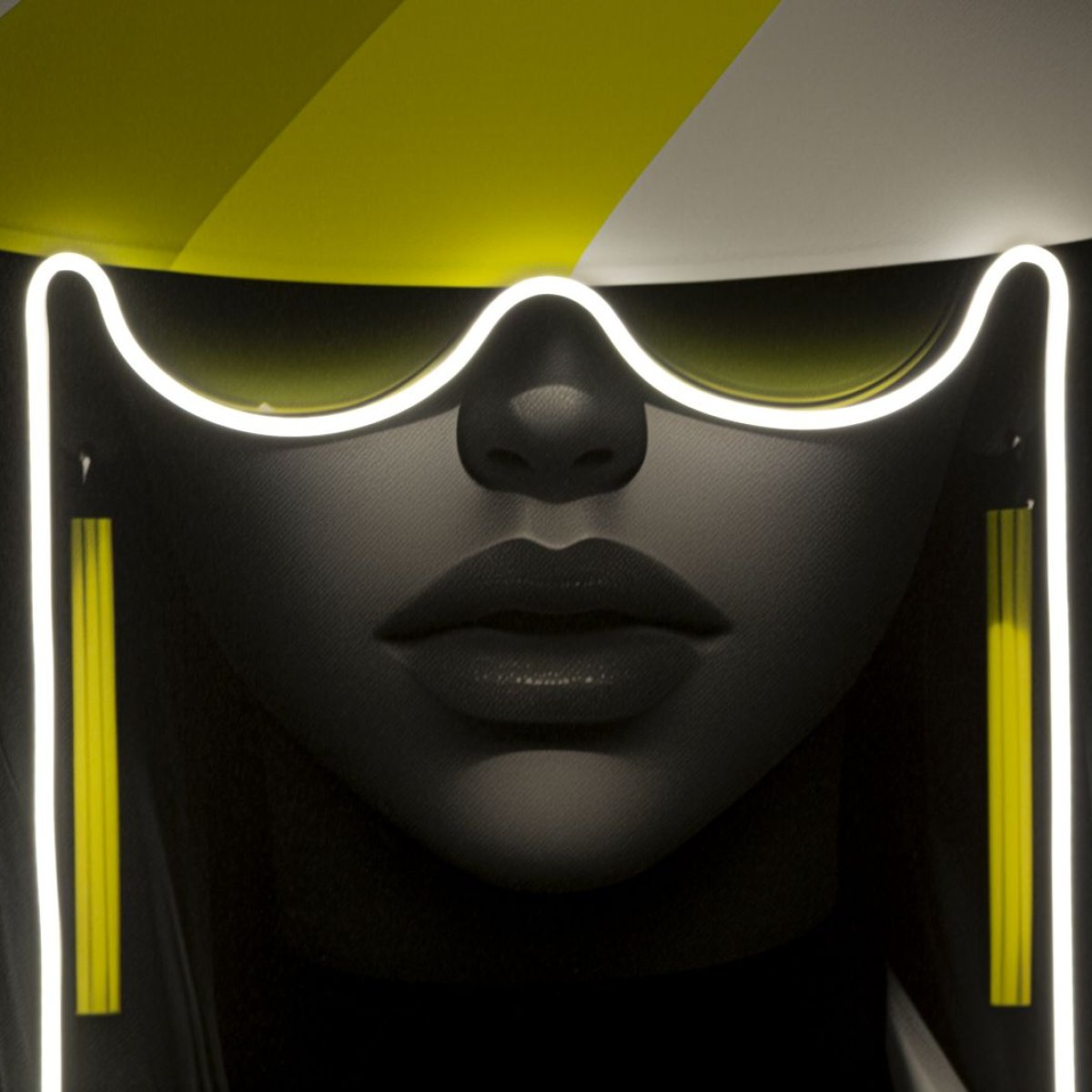 Tableau impression sur toile LED femme chapeau 80x120 cm Mya - vue 8