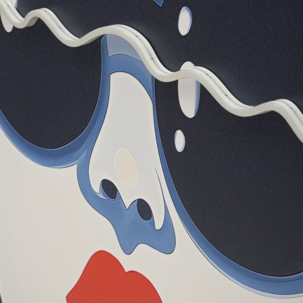 Tableau impression sur toile LED femme lunettes 80x120 cm Cécile - vue 7