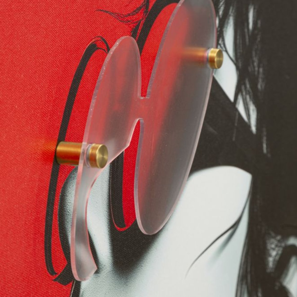 Tableau impression sur toile LED femme lunettes de profil 60x90 cm Emi - vue 5