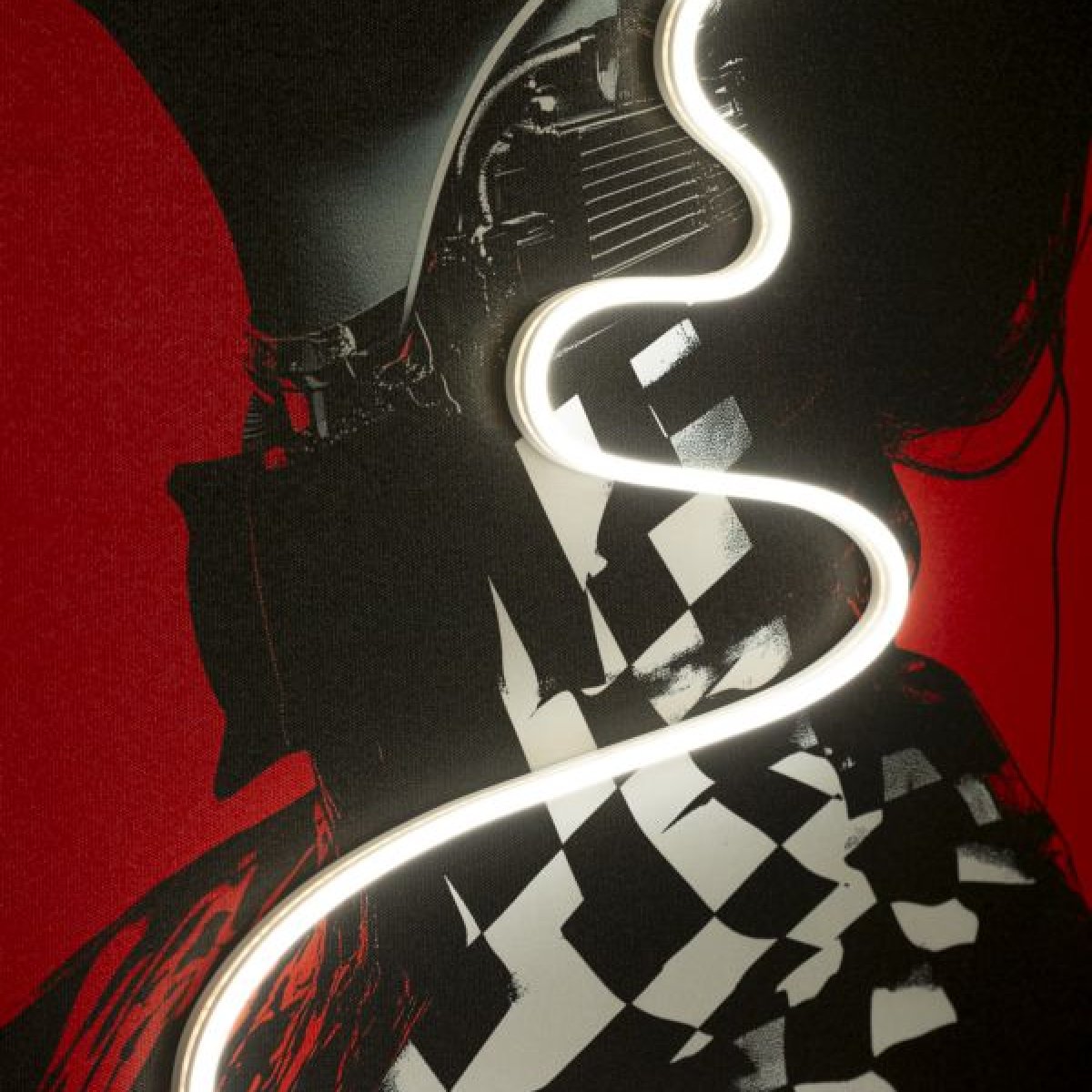 Tableau impression sur toile LED femme lunettes de profil 60x90 cm Emi - vue 8