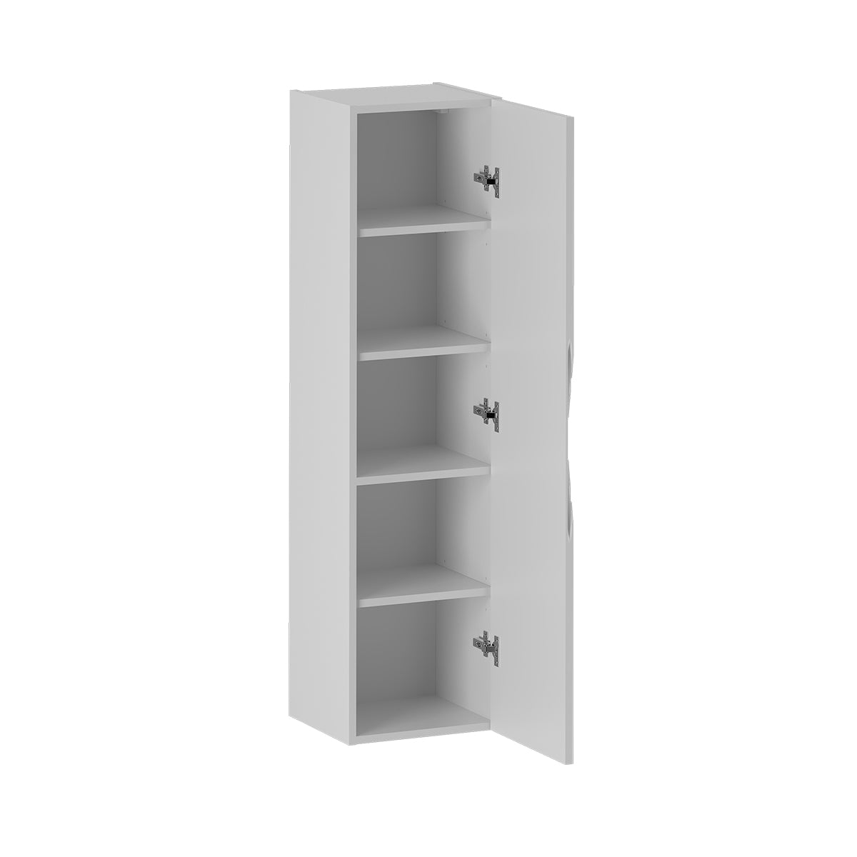 Ensemble meuble simple vasque encastrée 80cm et colonne Tao Blanc - vue 4