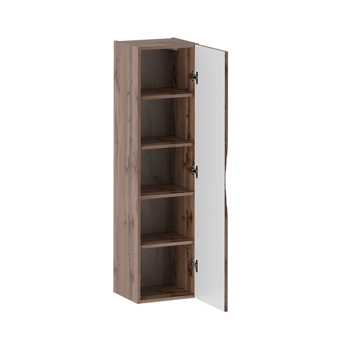 Ensemble meuble simple vasque encastrée 80cm et colonne Tao Bois - vue 4