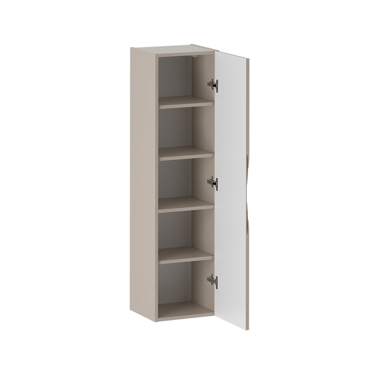 Ensemble meuble simple vasque 80cm 2 niches et colonne Tao Cachemire - vue 4