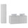 Ensemble meuble double vasque 120cm et colonne Tao Blanc